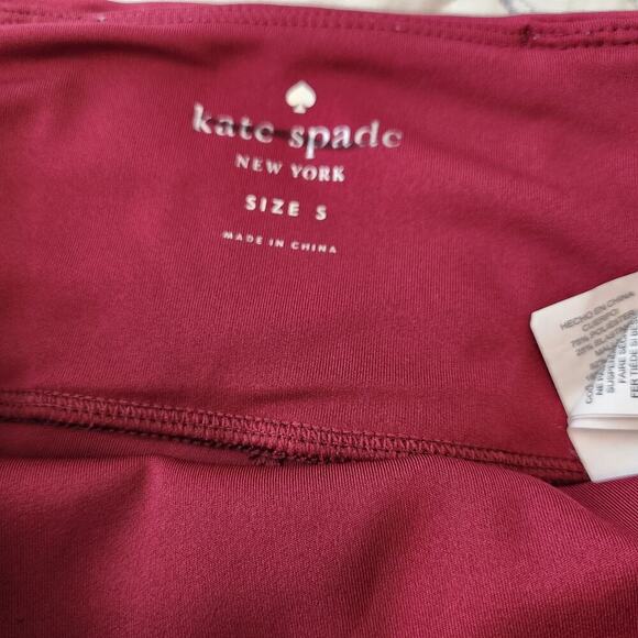 Kate‎ Spade Size Small Red Mesh Leggings Athleisure Wear - Picture 10 of 11